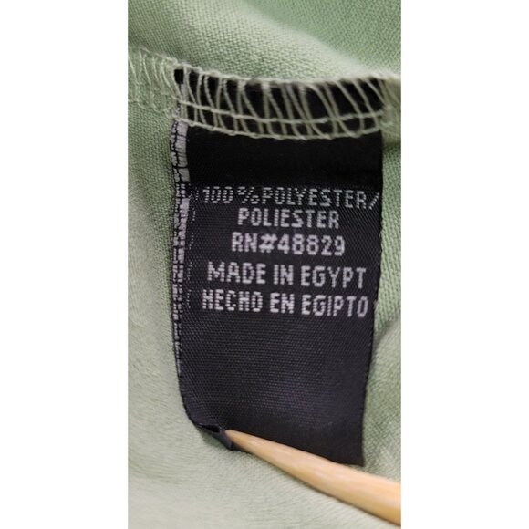 Love Womens Plus 3X Light Green Elastic Waist Shorts Gold Buttons Zip Closure - Picture 7 of 9